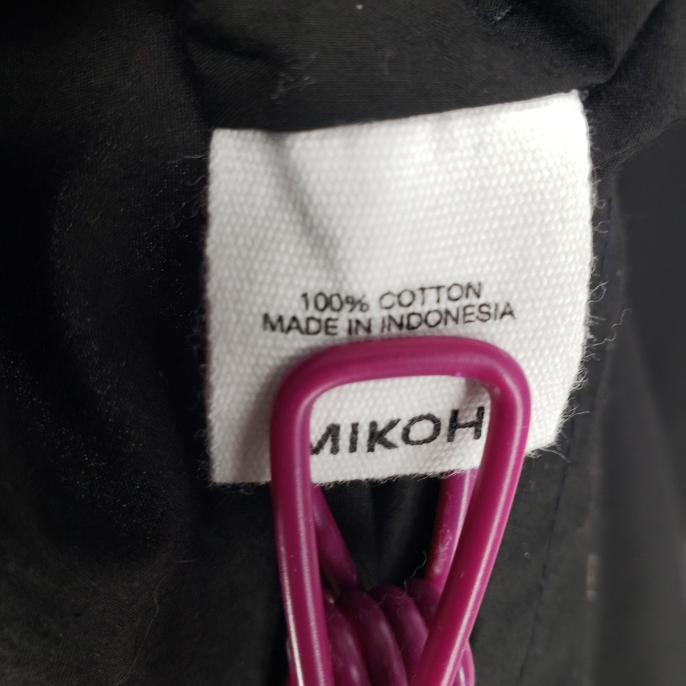 MIKOH Hawea Maxi Dress Oversized Kaftan Size 1 Black Long Sleeve Minimalist Boho - Picture 10 of 10